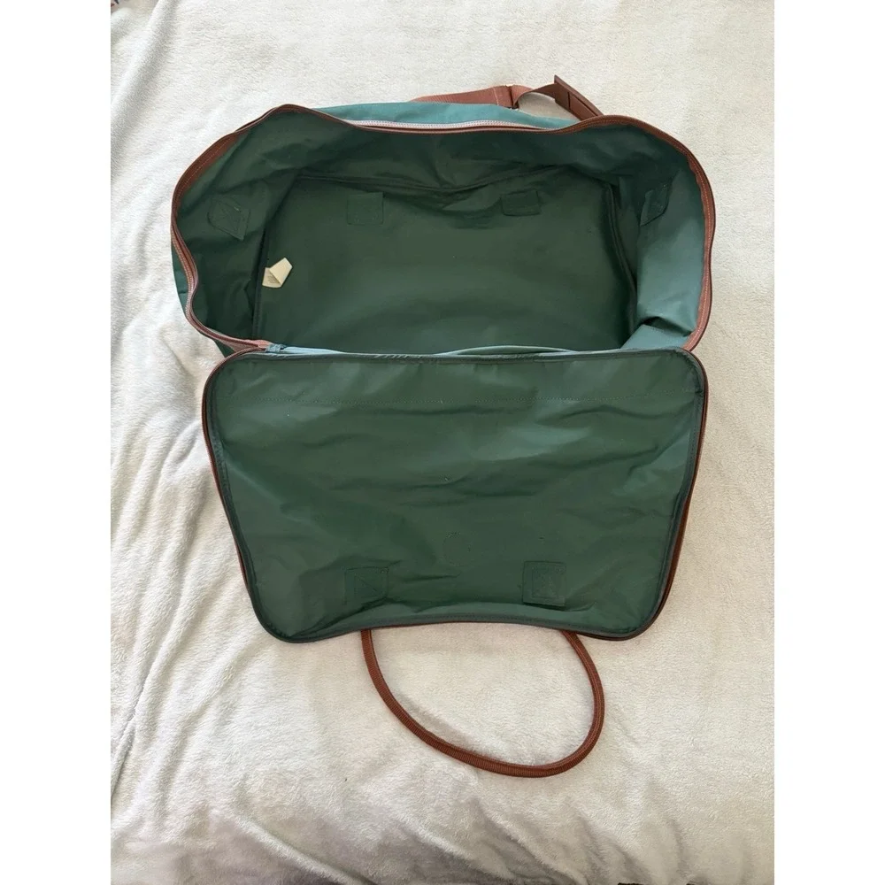 Vintage Polo Ralph Lauren Green Canvas Large Weekender Duffle Bag